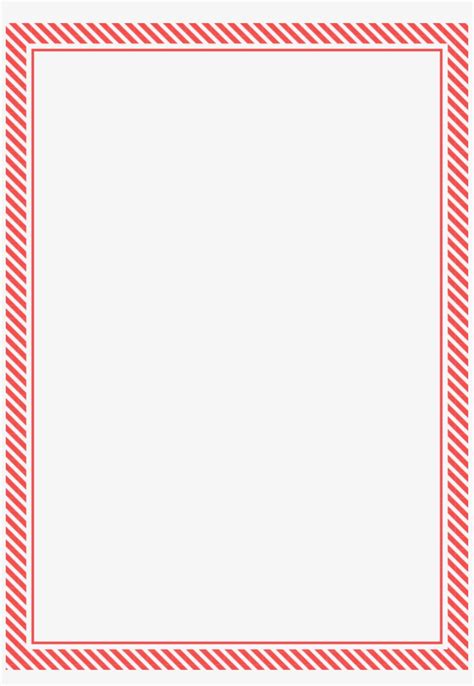 Download Red Candy Cane Stripe Border Free Thin Red Christmas