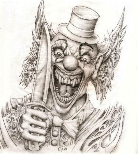 Pin By Shauna Ray On Clown In 2020 Clown Tattoo Evil Clown Tattoos