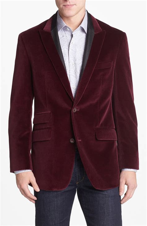Mens Burgundy Velvet Jacket 2 Buttons Blazers Jacket Hosting | Etsy