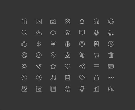 Free Line Icons 2 Iconstore