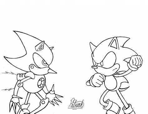 Sonic Cd Coloring Pages Sketch Coloring Page