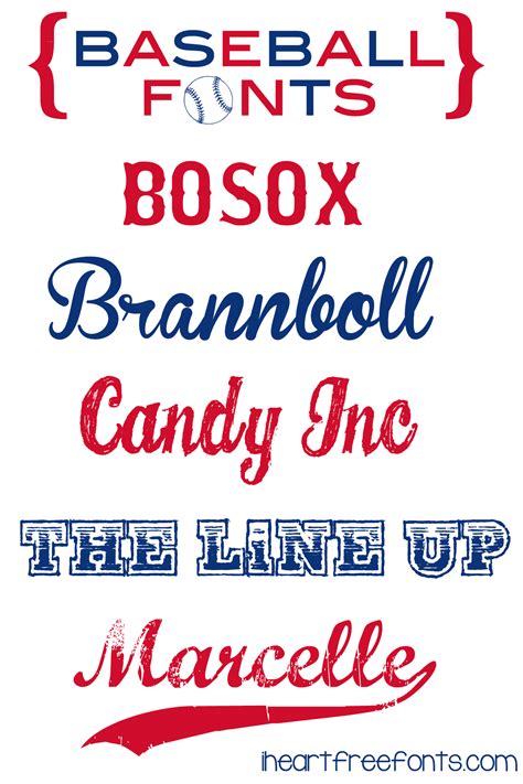Baseball Fonts Baseball Font Scrapbook Fonts Lettering