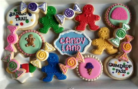 Candyland Cookies Candy Land Birthday Party Candyland Birthday