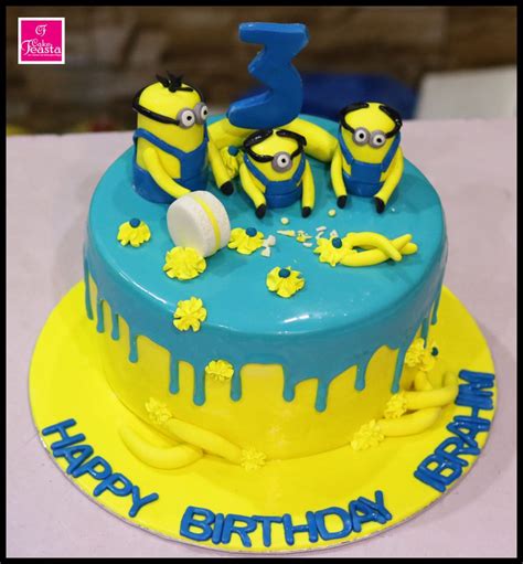 Minions Theme Kids Birthday Cake Lahore Cakes Cake Feasta