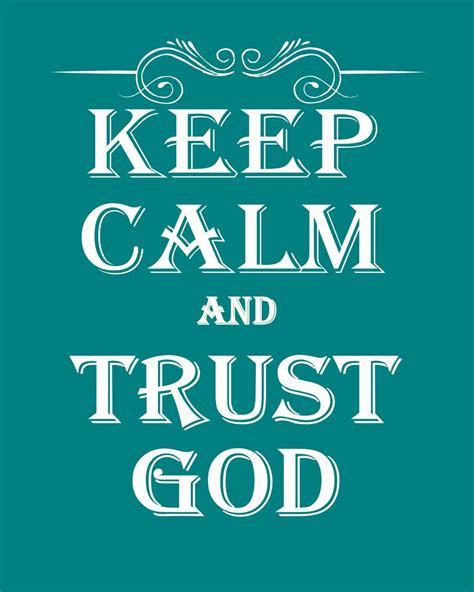 Keep Calm And Trust God Instant Download Printable Wall