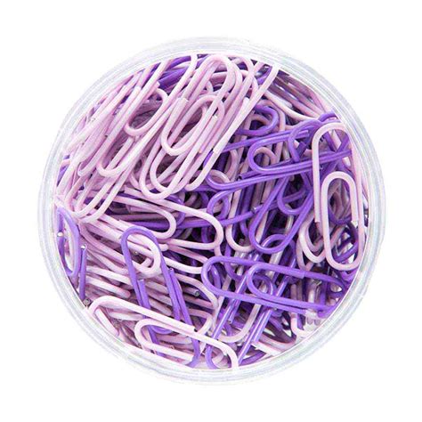 Ryder And Co Purple Paper Clips 200 Pieces