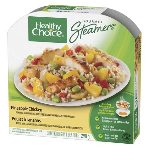 I usually look for simple recipes due to the fact of a busy lifestyle.i was looking for a chicken dish using pineapples i had on hand and came across this. Healthy Choice Gourmet Steamers Pineapple Chicken 298 g ...