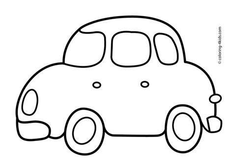 simple car coloring pages only coloring pages Động vật giao thông viết chữ
