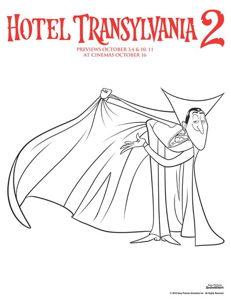 Dracula and the gang are here in these adorable hotel transylvania coloring pages. Hotel Transylvania Colouring Pages - In The Playroom