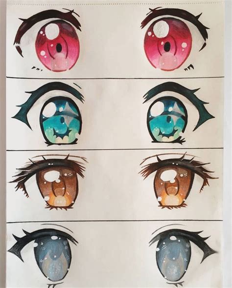 How To Draw Kawaii Anime Eyes How To Draw Cute Eyes For Any Cartoon