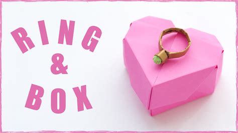 Origami Ring And Origami Ring Box From Paper Simple Origami