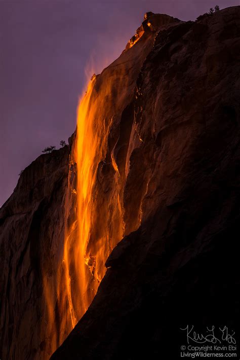 Horsetail Fall At Sunset Yosemite National Park Living Wilderness