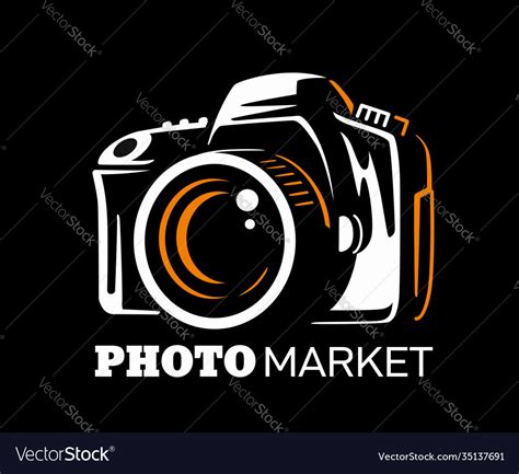 Digital Camera Drawn In Logo Style For Your Vector Image