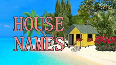 Modern House Names English House Names 🏡 Youtube