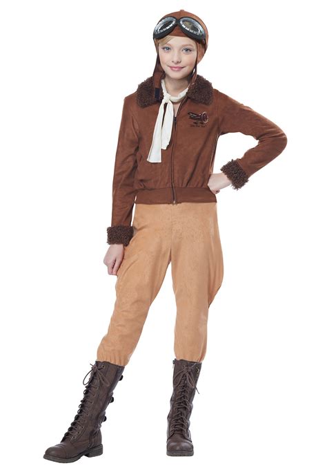 amelia earhart aviator costume for girls historical costume