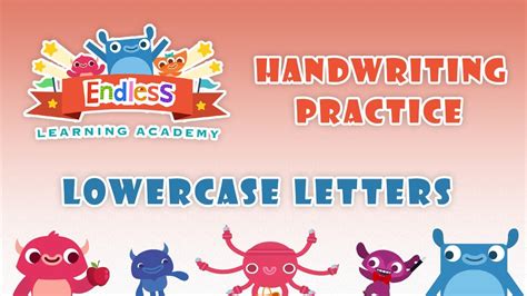 Endless Learning Academy Handwriting Practice 2 Lowercase Letters