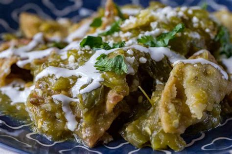 Chilaquiles With Hatch Salsa Verde Easy Mexican Breakfast Recipe