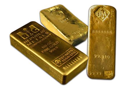 Sell 100 oz Gold Bar | Sell Gold Bars | Sell Gold Ingots | KITCO