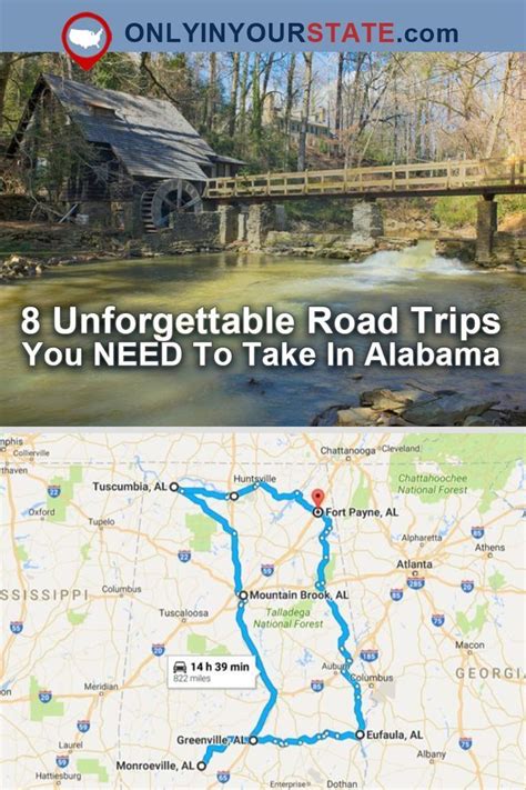 8 Unforgettable Road Trips To Take In Alabama Before You Die Trip