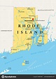 Rhode Island Politieke Kaart Met Hoofdstad Providence Rhode Island ...
