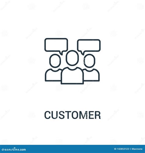 Customer Icon Vector From Ads Collection Thin Line Customer Outline