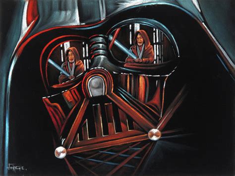 Darth Vader Original Oil Painting On Black Velvet By Santos Canada