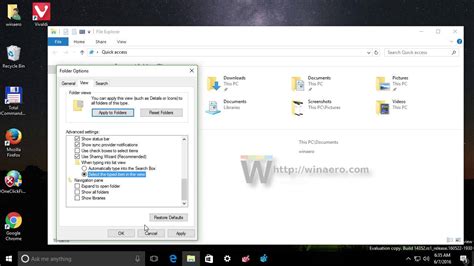 Windows 10 File Explorer Change Default Typing Action Youtube