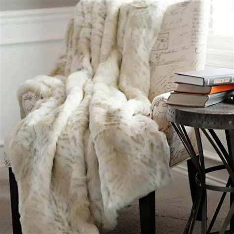 Off White Faux Fur Minky Lining Fake Fur Throw Blanket Buy Fake Fur