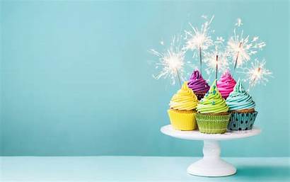 Birthday Happy Cakes Cake Cupcakes Background Congratulations