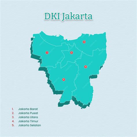 Premium Vector Dki Jakarta Map Template For Vector Assets