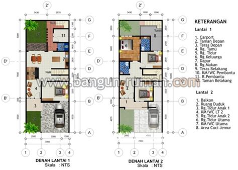 4 Bentuk Denah Rumah Lebar 6m Minimalis | ubuntard.com