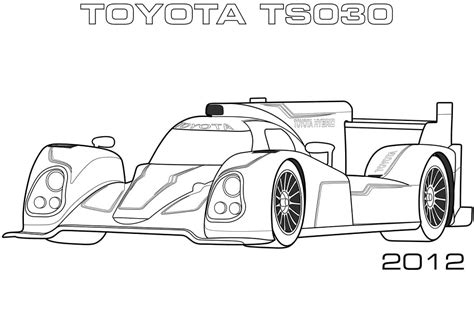 Dibujos De 2012 Toyota Ts030 Para Colorear Para Colorear Pintar E