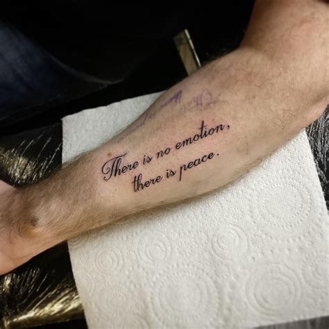 Script Outer Forearm Quote Tattoos