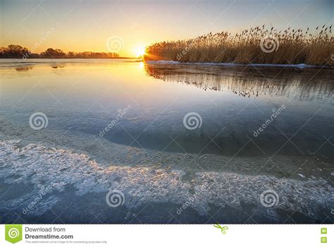 Winter Ice Melting Ice On The River Stock Photo Image Of Season