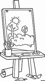 Easel sketch template