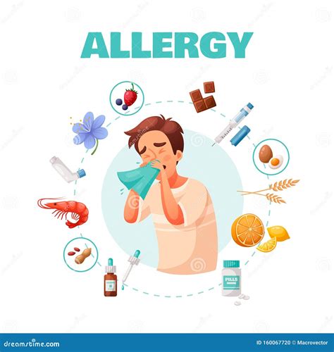 Allergy Concept Illustration Stock Vector Illustration Of Emblem