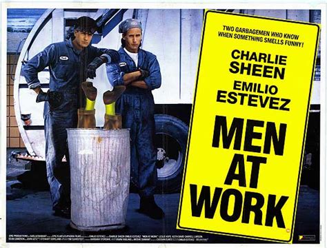 Men at work by no means quite reaches classic level, it's pretty silly, and unoriginal, but as a touches of many movies i love (if you like repo man, dark backward, long kiss goodnight). Men at Work movie posters at movie poster warehouse ...