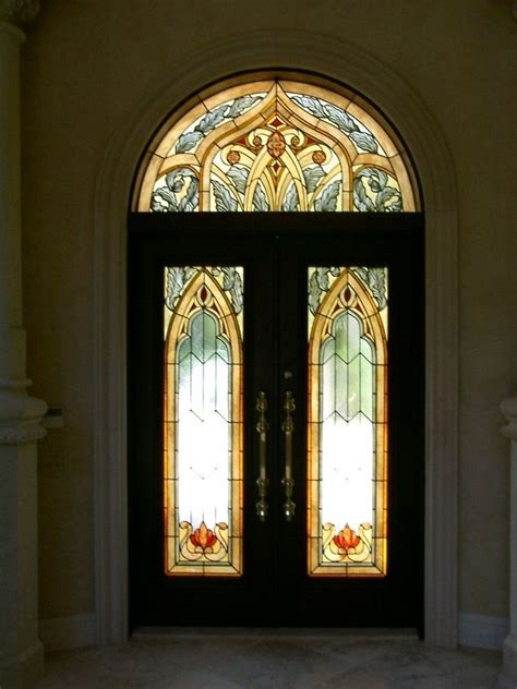 Custom Stained Glass Front Doors Entry Doors With Glass Stained