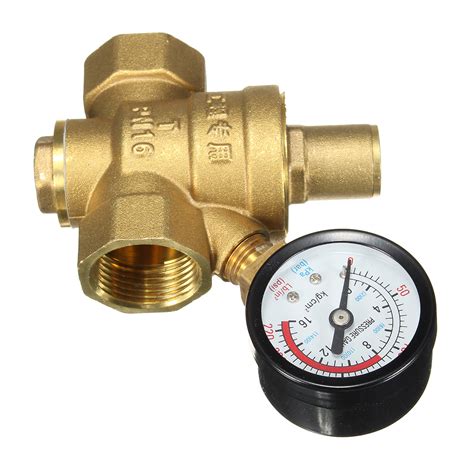 Dn20 Npt 34 Adjustable Brass Water Pressure Regulator Reducer With