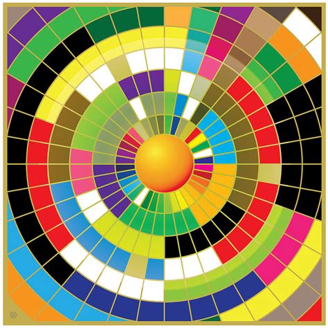 Color Wheel Painting By Gary Grayson