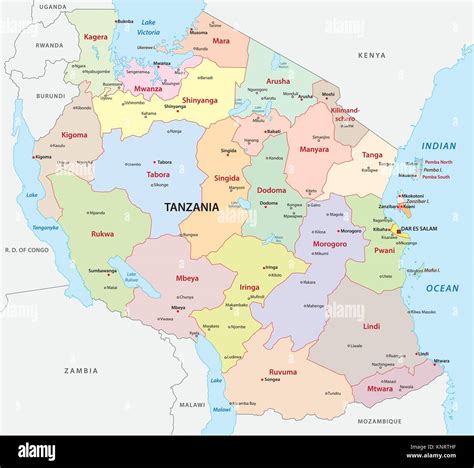 Tanzania Map Hi Res Stock Photography And Images Alamy