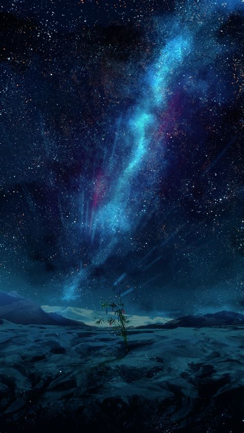 Anime Night Sky Wallpaper Hd Arseniy Chebynkin Night Sky Star Blue