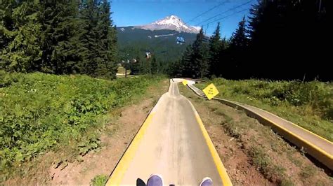 Mt Hood Alpine Slide Raw Run 2013 Youtube