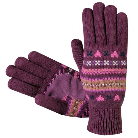 Shop Isotoner Womens Fair Isle Knit Cotton Gloves Free Shipping On Orders Over 45
