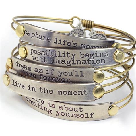 Inspiration Bracelet Motivational Bracelet By Shelleycooperjewelry