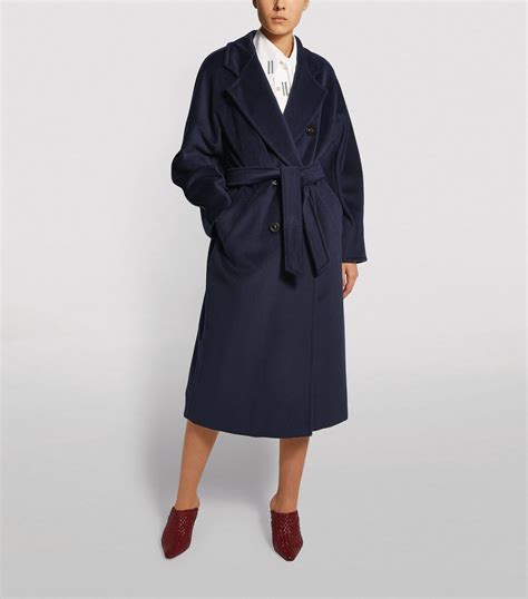 Max Mara Blue Madame Icon Coat Harrods Uk