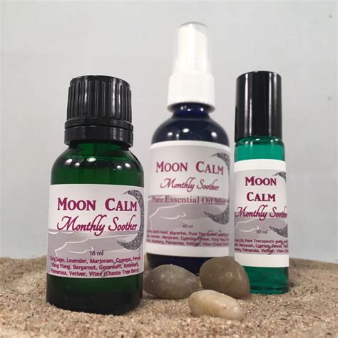 Moon Calm Monthly Menstrual Essential Oil Blend Hormone Mood Etsy