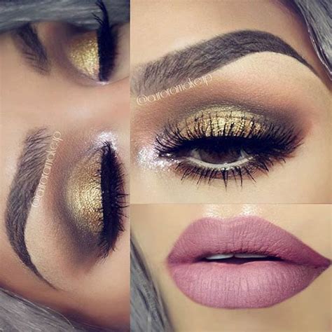 Gold Glitter Eye Makeup Look Mugeek Vidalondon