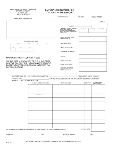 Az Unemployment Tax And Wage Report Nemploy