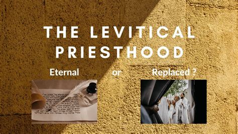 The Levitical Priesthood Eternal Or Replaced Youtube